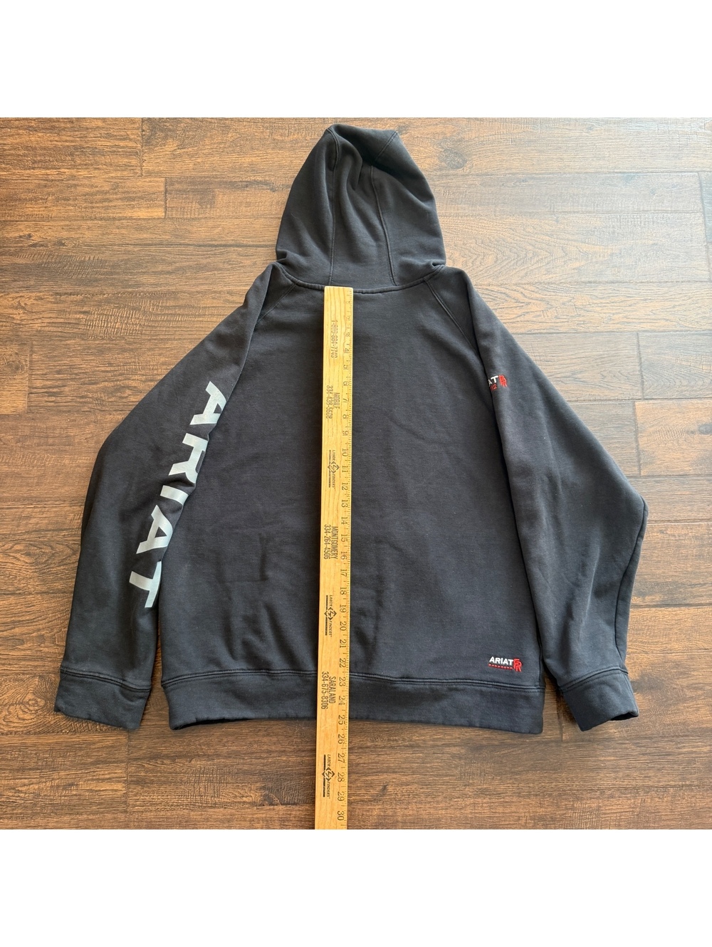 Ariat CAT3 2112 FR Men Primo Fleece Hoodie Black Flame Resistant Sweatshirt M - Picture 6 of 8
